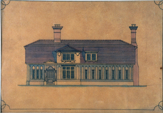 Architectural drawing of North Elevation of Mill Hey