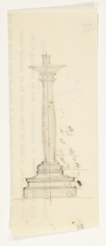 Pencil design for a candlestick.