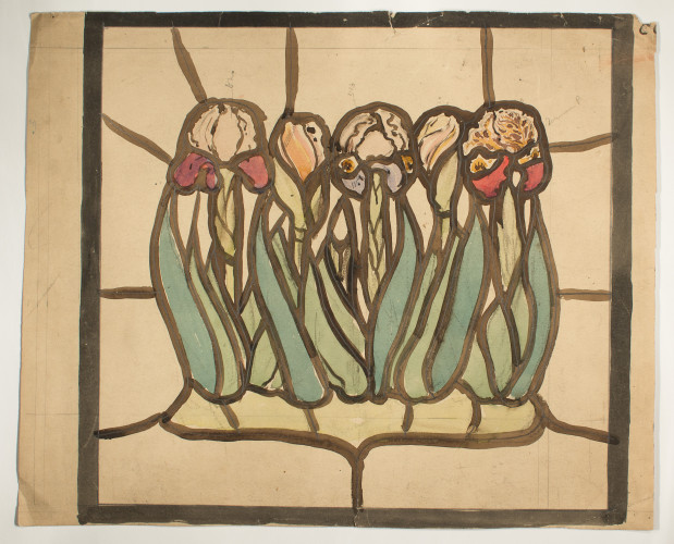 Cartoon for small panel of stained glass