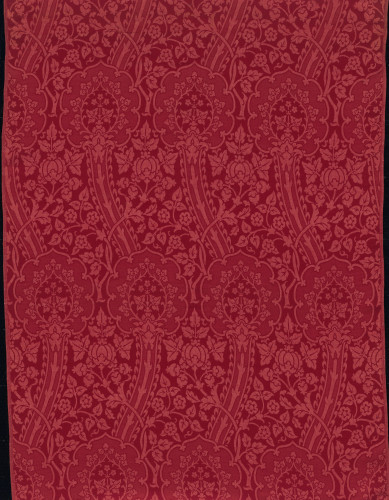 Red silk textile