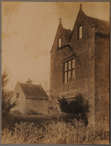 Platinum print of Kelmscott Manor from the side