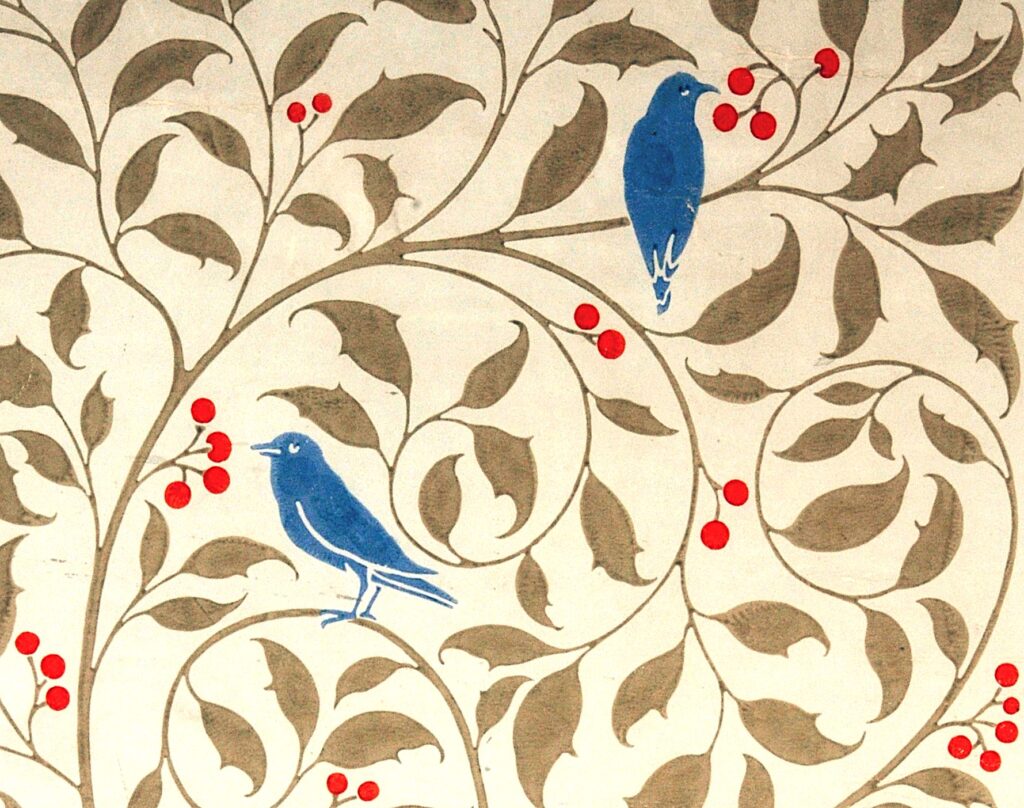 Birds in Holly Tree